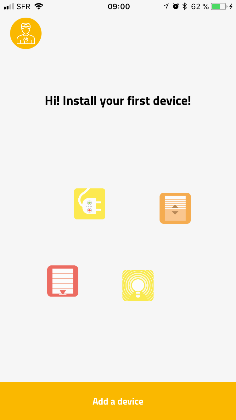 Somfy DIN-Rail app: set up of the equipments